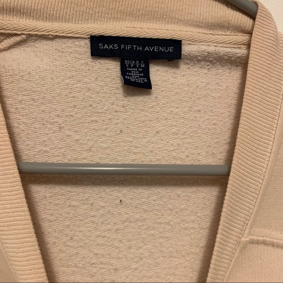 Saks Fifth Avenue Pale Pink Sweatshirt - Picture 5 of 5